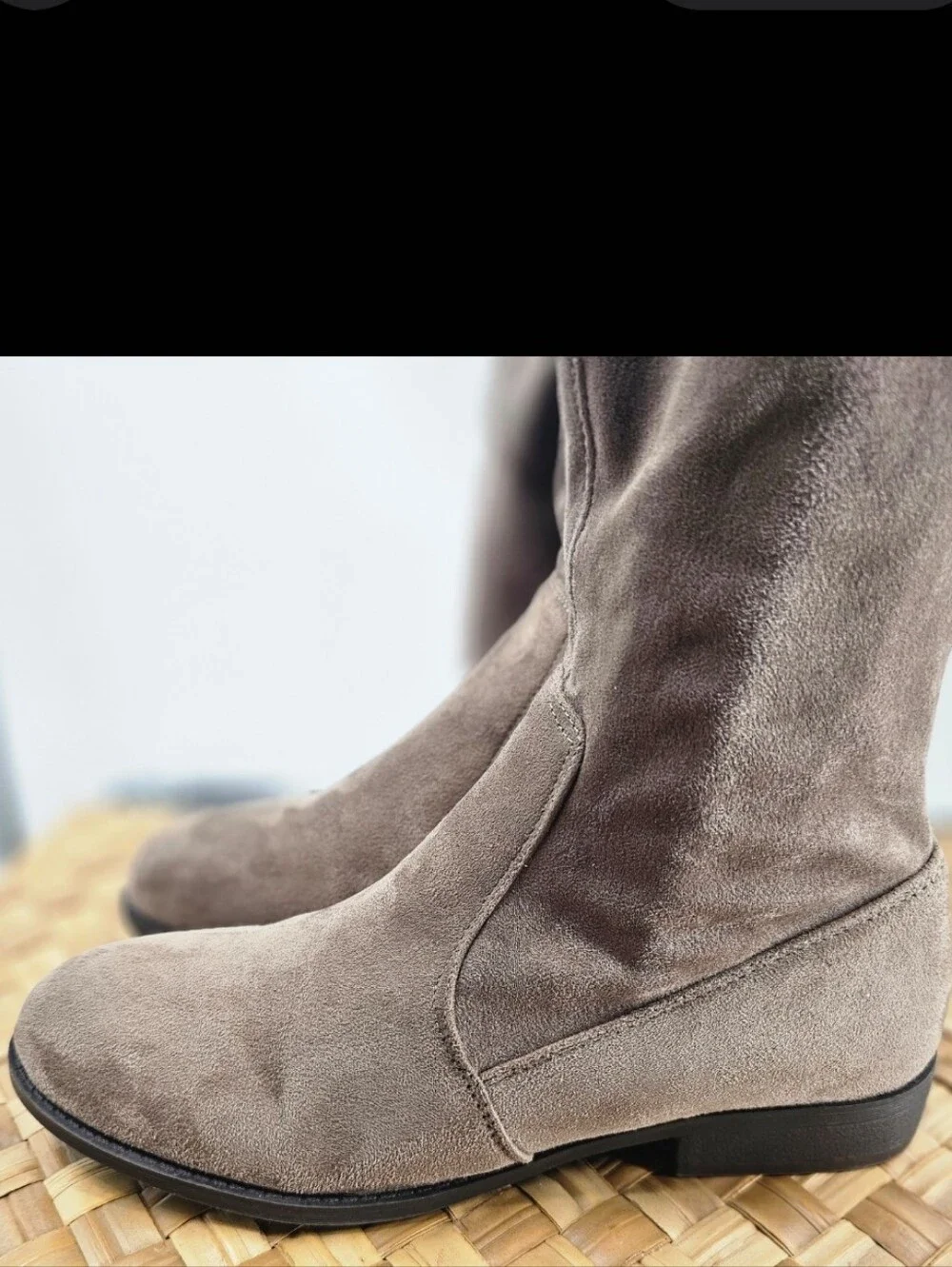Chinese Laundry Taupe Over-the-Knee Suede Boots Size 9